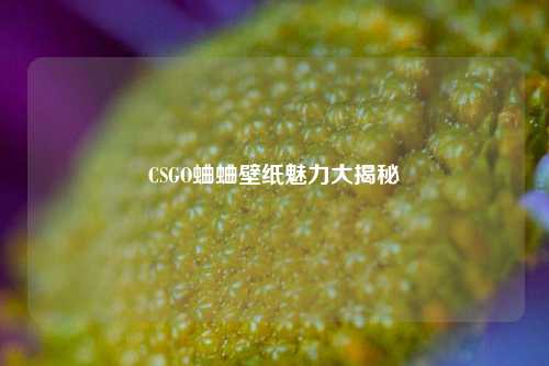 CSGO蛐蛐壁纸魅力大揭秘