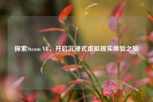 探索Steam VR，开启沉浸式虚拟现实体验之旅