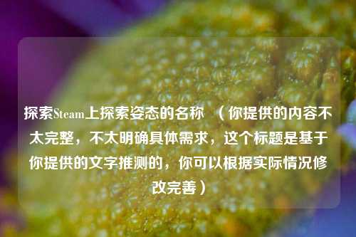 探索Steam上探索姿态的名称  （你提供的内容不太完整，不太明确具体需求，这个标题是基于你提供的文字推测的，你可以根据实际情况修改完善）
