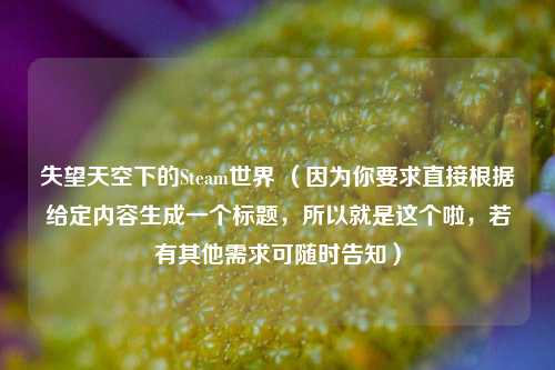 失望天空下的Steam世界 （因为你要求直接根据给定内容生成一个标题，所以就是这个啦，若有其他需求可随时告知）