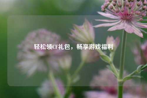 轻松领CF礼包,畅享游戏福利