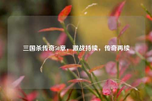 三国杀传奇50章，激战持续，传奇再续