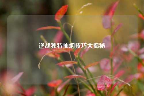 逆战独特抽烟技巧大揭秘