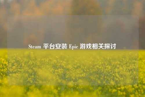 Steam 平台安装 Epic 游戏相关探讨
