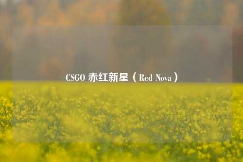 CSGO 赤红新星(Red Nova)