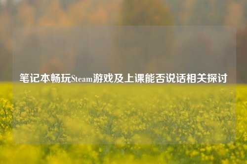 笔记本畅玩Steam游戏及上课能否说话相关探讨