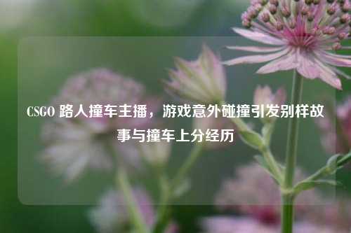 CSGO 路人撞车主播,游戏意外碰撞引发别样故事与撞车上分经历