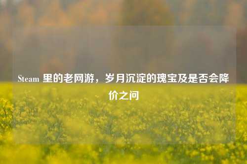 Steam 里的老网游,岁月沉淀的瑰宝及是否会降价之问