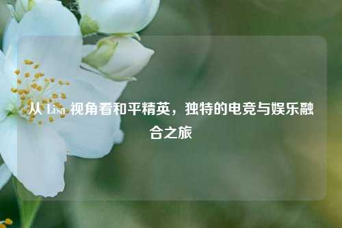 从 Lisa 视角看和平精英，独特的电竞与娱乐融合之旅
