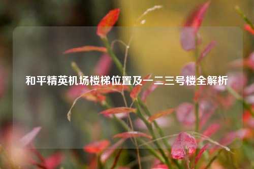 和平精英机场楼梯位置及一二三号楼全解析