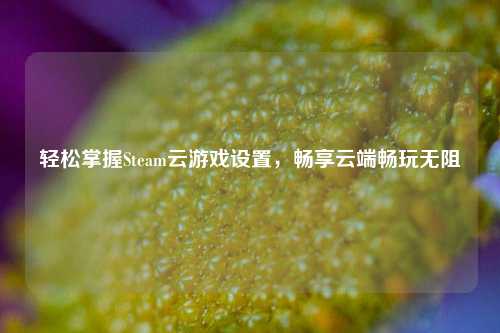 轻松掌握Steam云游戏设置，畅享云端畅玩无阻