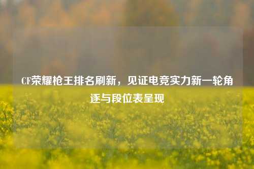 CF荣耀枪王排名刷新,见证电竞实力新一轮角逐与段位表呈现