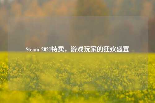Steam 2021特卖，游戏玩家的狂欢盛宴