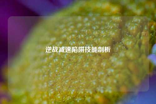 逆战减速陷阱技能剖析