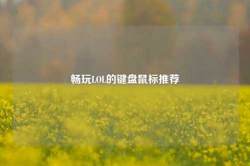 畅玩LOL的键盘鼠标推荐