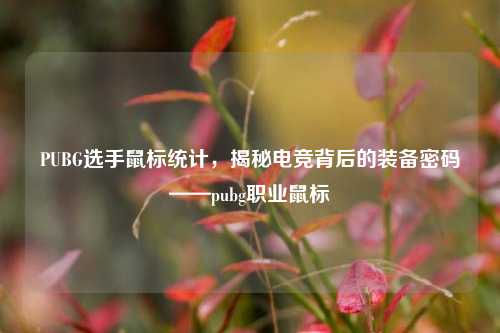 PUBG选手鼠标统计,揭秘电竞背后的装备密码——pubg职业鼠标