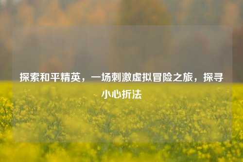 探索和平精英,一场刺激虚拟冒险之旅,探寻小心折法