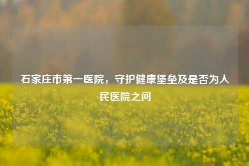 石家庄市第一医院,守护健康堡垒及是否为人民医院之问