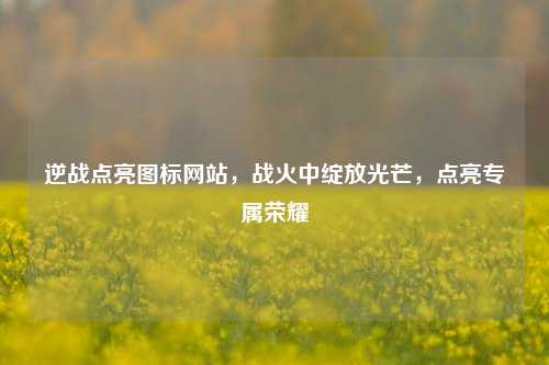逆战点亮图标网站,战火中绽放光芒,点亮专属荣耀