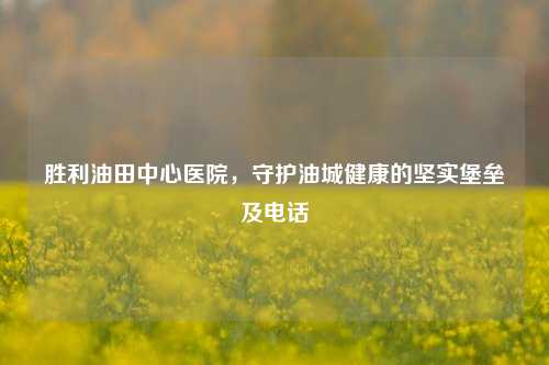 胜利油田中心医院,守护油城健康的坚实堡垒及电话