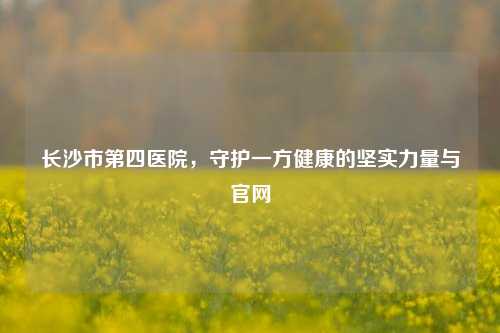 长沙市第四医院，守护一方健康的坚实力量与官网