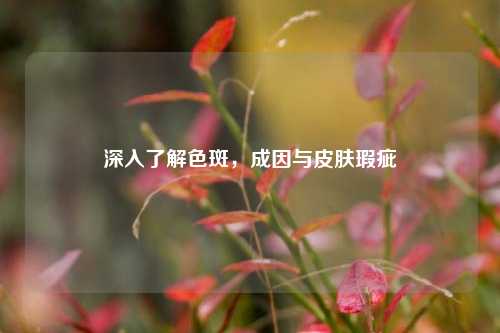 深入了解色斑,成因与皮肤瑕疵