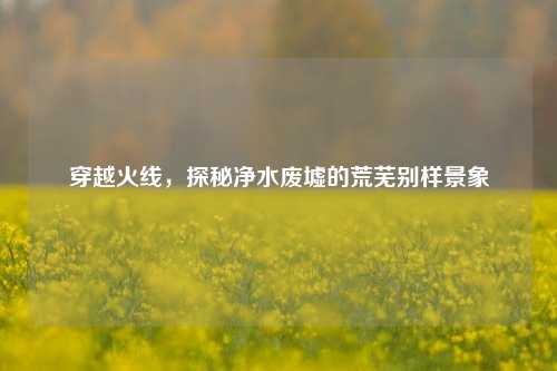 穿越火线,探秘净水废墟的荒芜别样景象