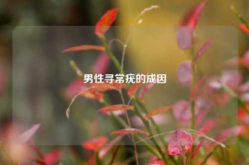 男性寻常疣的成因