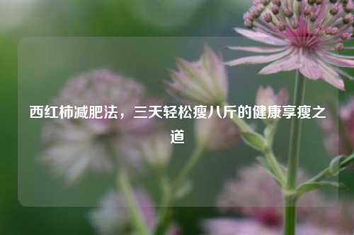 西红柿减肥法,三天轻松瘦八斤的健康享瘦之道