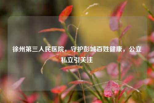 徐州第三人民医院，守护彭城百姓健康，公立私立引关注
