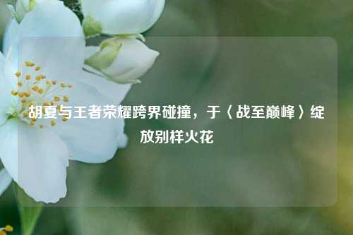 胡夏与王者荣耀跨界碰撞，于〈战至巅峰〉绽放别样火花