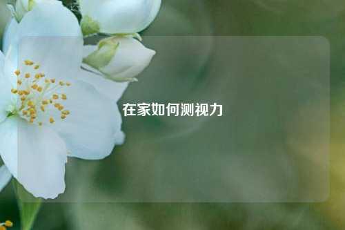 在家如何测视力