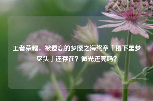 王者荣耀，被遗忘的梦魇之海终章「稷下噩梦尽头」还存在？微光还亮吗？