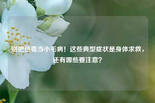 别把热毒当小毛病！这些典型症状是身体求救，还有哪些要注意？