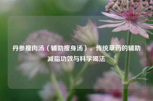 丹参瘦肉汤(辅助瘦身汤),传统草药的辅助减脂功效与科学喝法