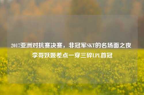 2017亚洲对抗赛决赛，非冠军SKT的名场面之夜 李哥妖姬差点一穿三碎LPL首冠