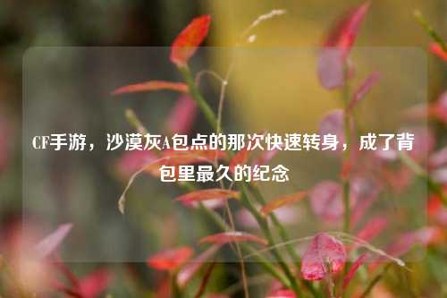 CF手游，沙漠灰A包点的那次快速转身，成了背包里最久的纪念