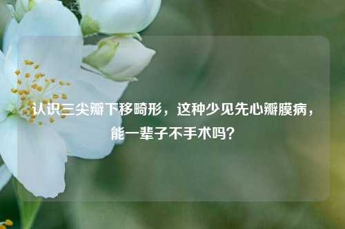 认识三尖瓣下移畸形，这种少见先心瓣膜病，能一辈子不手术吗？