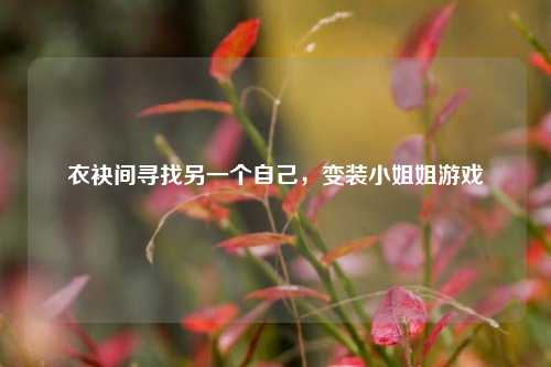 衣袂间寻找另一个自己，变装小姐姐游戏